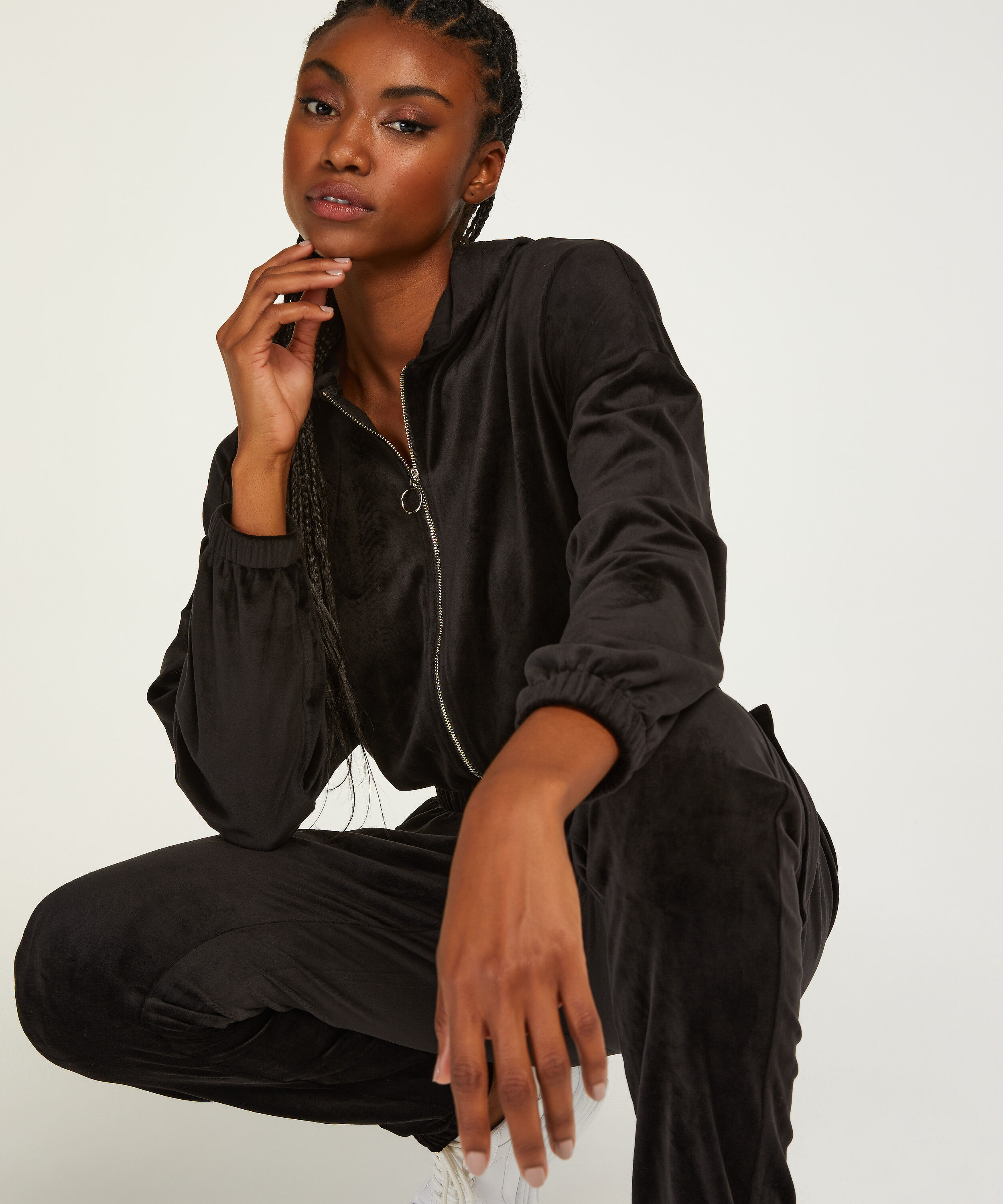 Velour Jumpsuit Hoodie for €15 