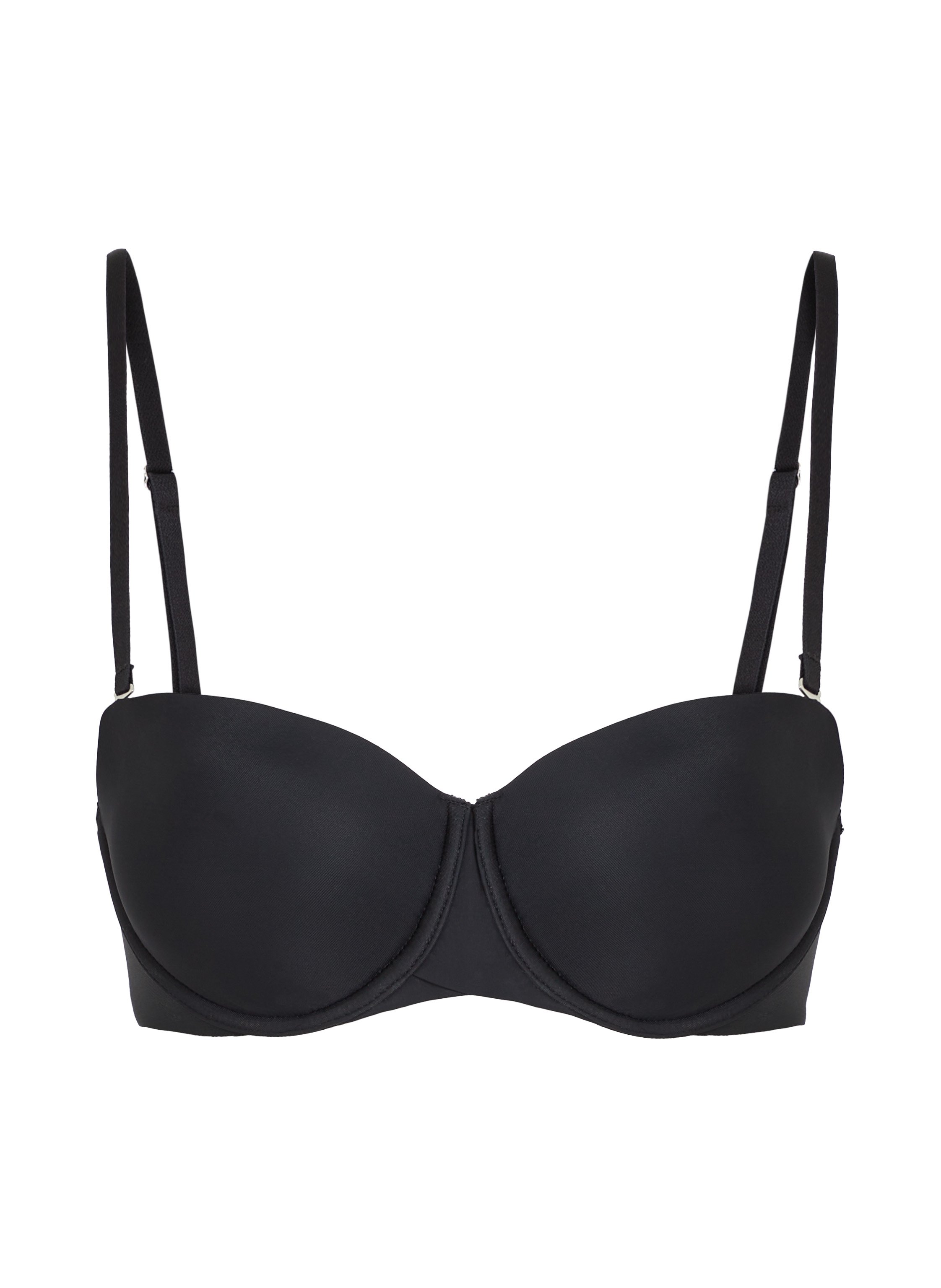 Jane Padded Strapless Underwired Bra, Black, main