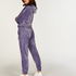 Velour Jogging Bottoms, Purple