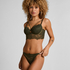 Isabella Padded Underwired Longline Bra, Green