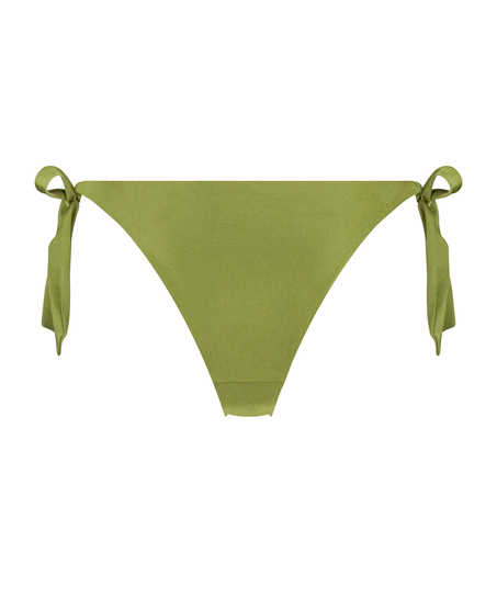Holbox Cheeky Tanga Bikini Bottoms, Green