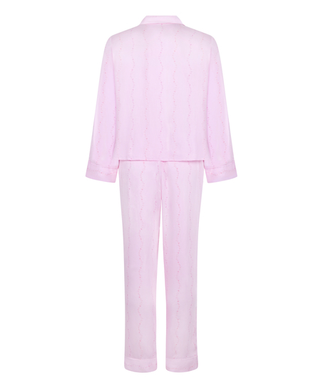 Pyjama Set Woven Monchou, Pink
