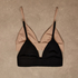 Smooth Triangle Bralette, Black
