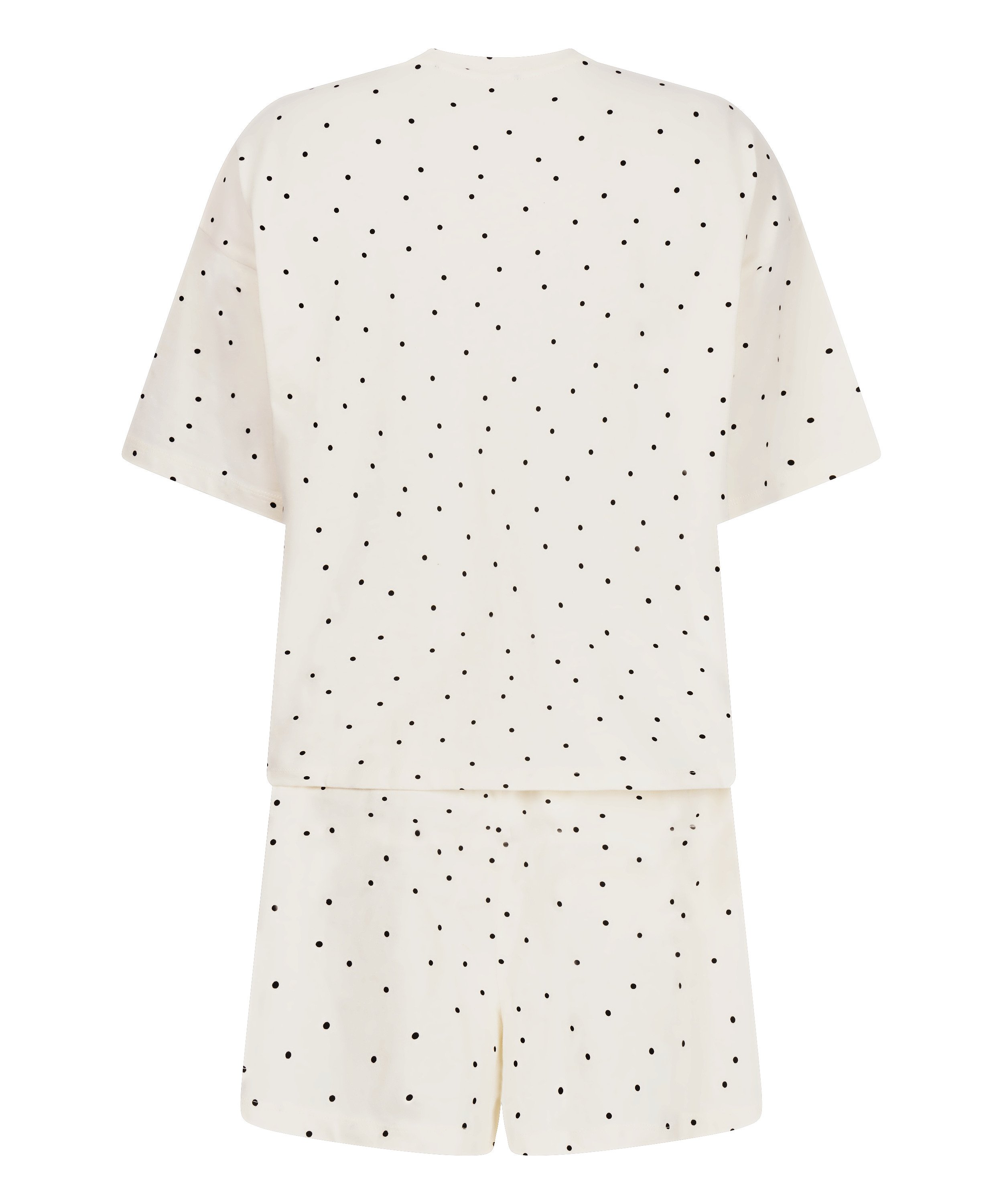 Pyjama Set Cotton Jersey Short, White, main