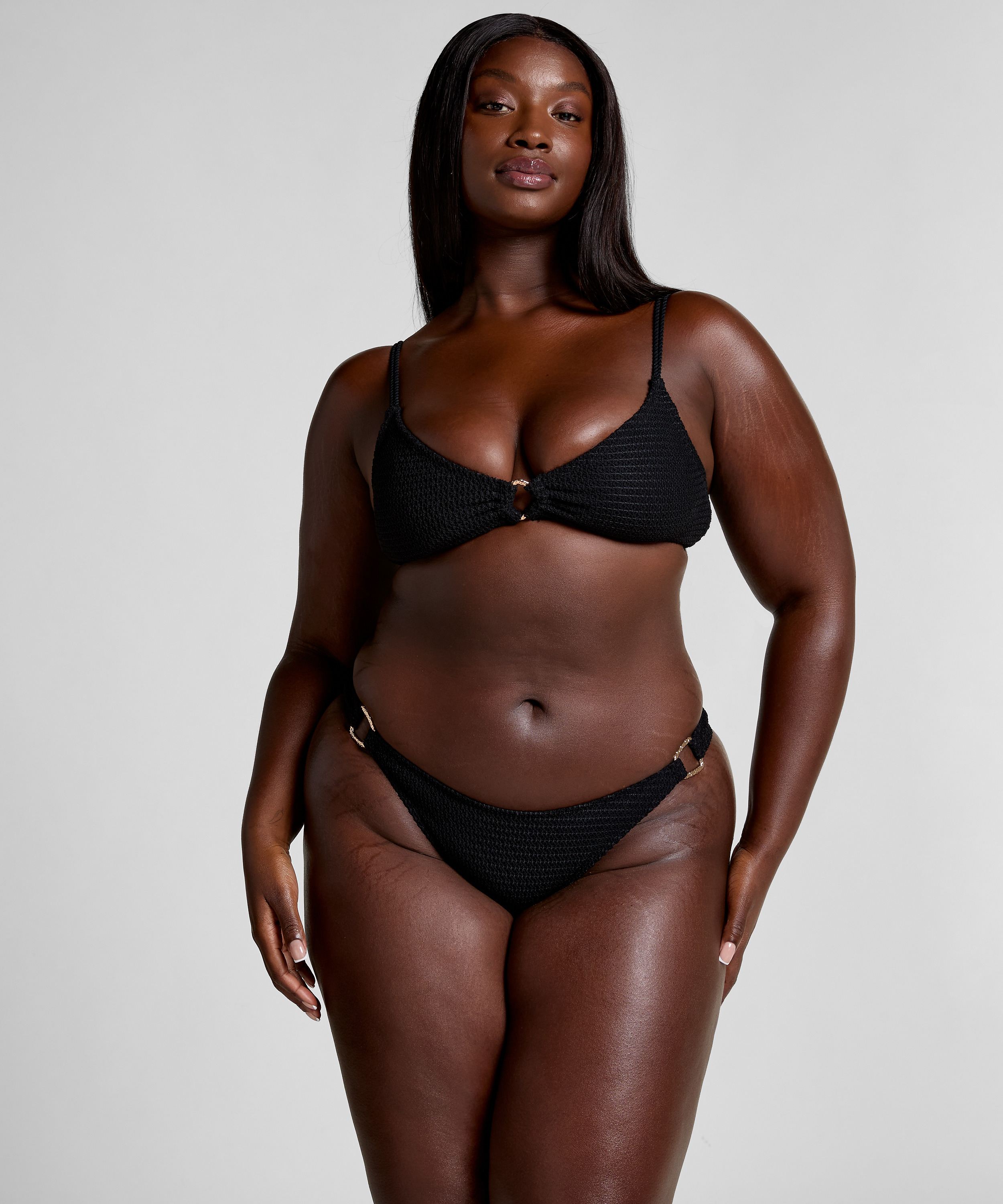 Cairo Bikini Top, Black, main