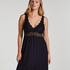 Nora Lace Slip Dress, Black