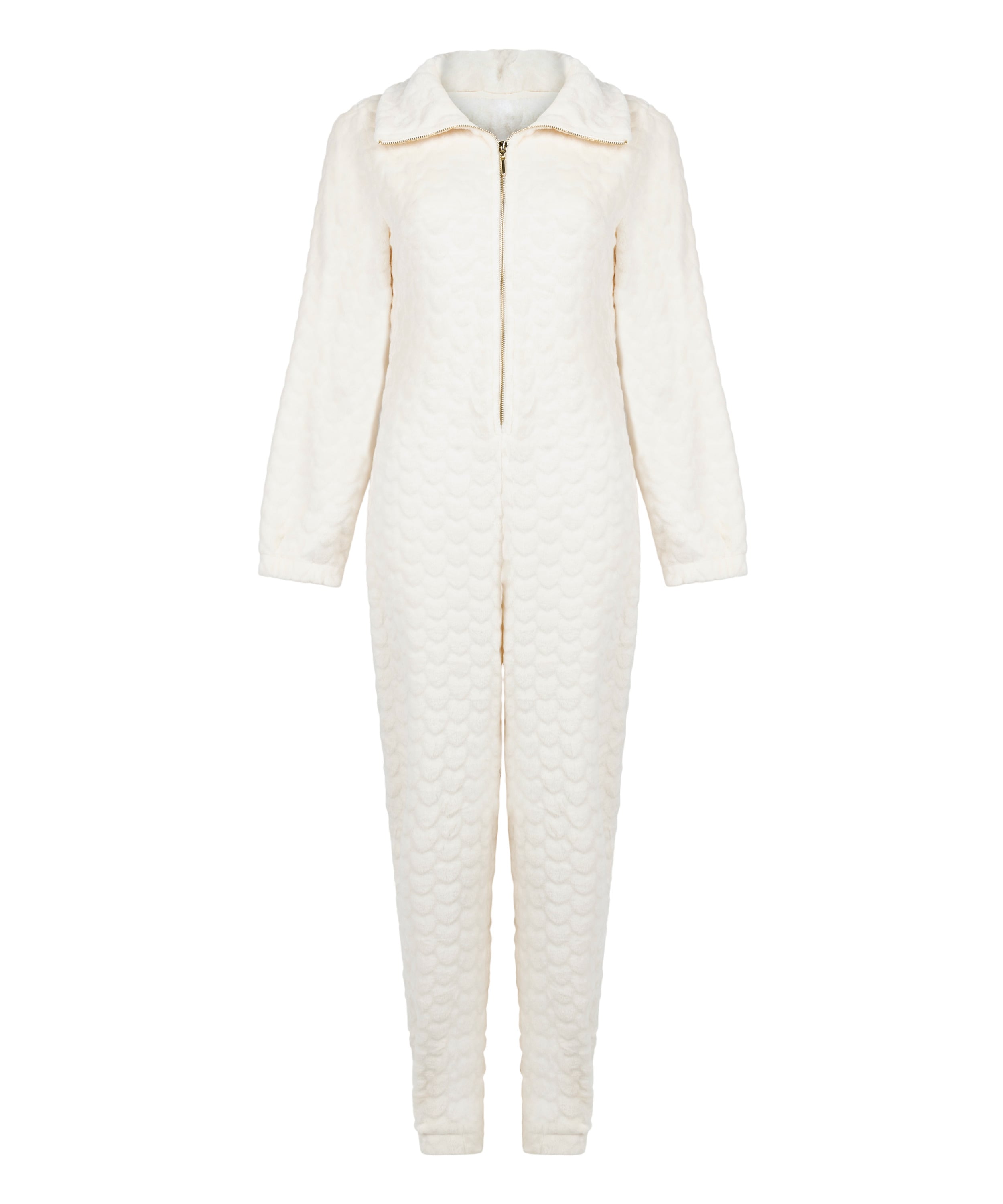 Onesie Cable Zip Up, White, main