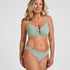 Non Padded Underwired Bikini Top Luxe, Green