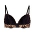 Plunge Padded Underwired Bra, Brown