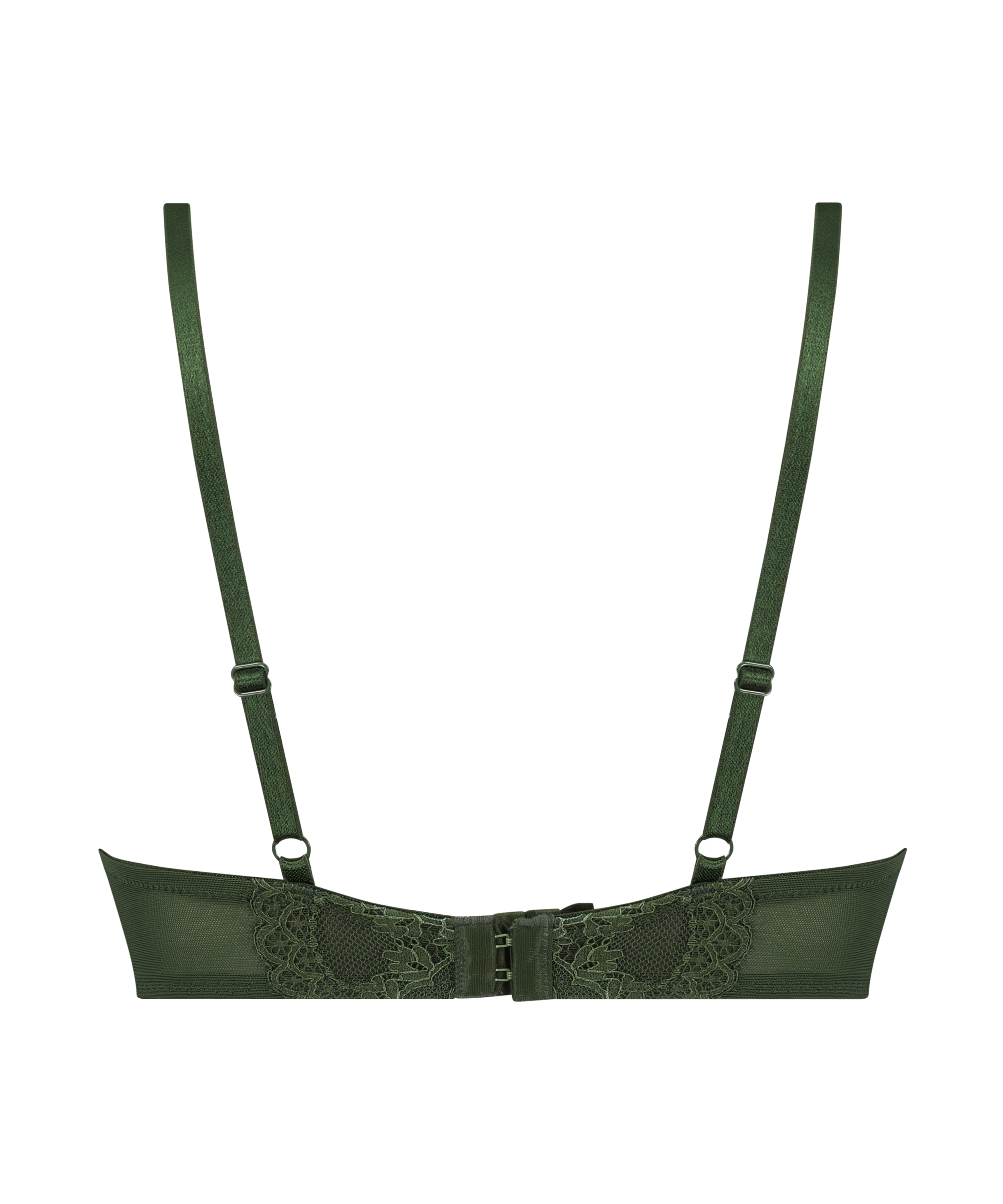 Daisy Padded Underwired Maximizer Bra, Green, main