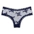 V-shaped Brazilian knickers mesh, Blue