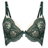 Ingrid padded push-up underwired bra, Green