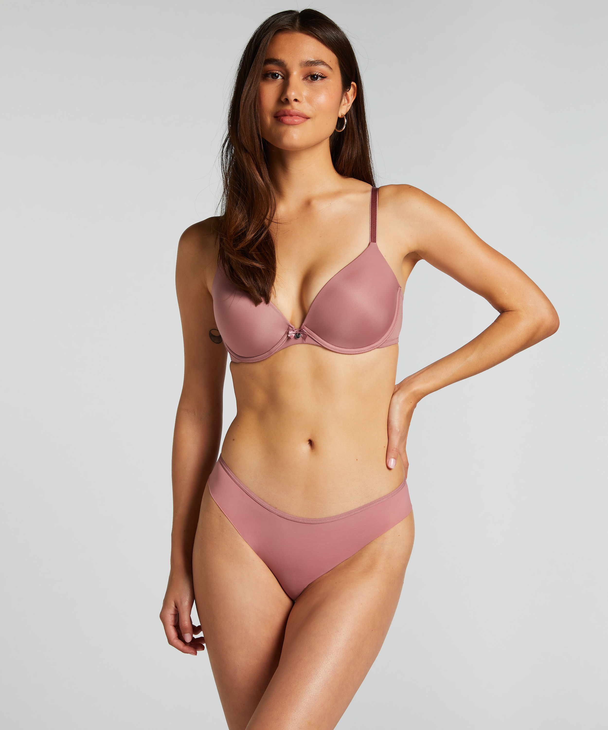 Invisible Lace Back Brazilian, Pink, main