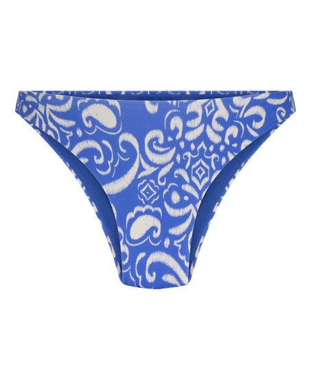 Cancun High Leg Bikini Bottom, Blue
