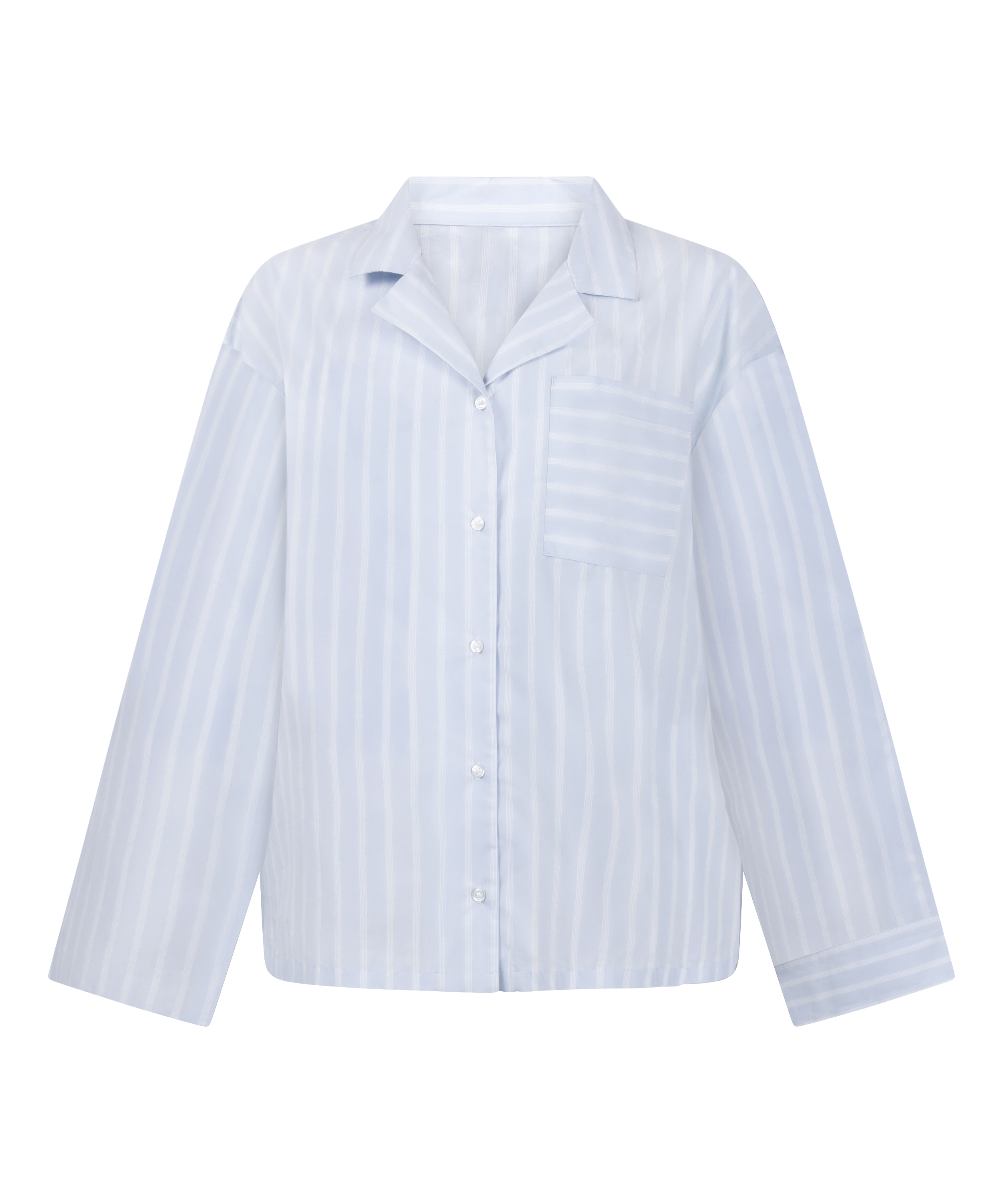 Jacket Woven Cotton Stripe, Blue, main