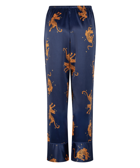 Satin Trousers, Blue