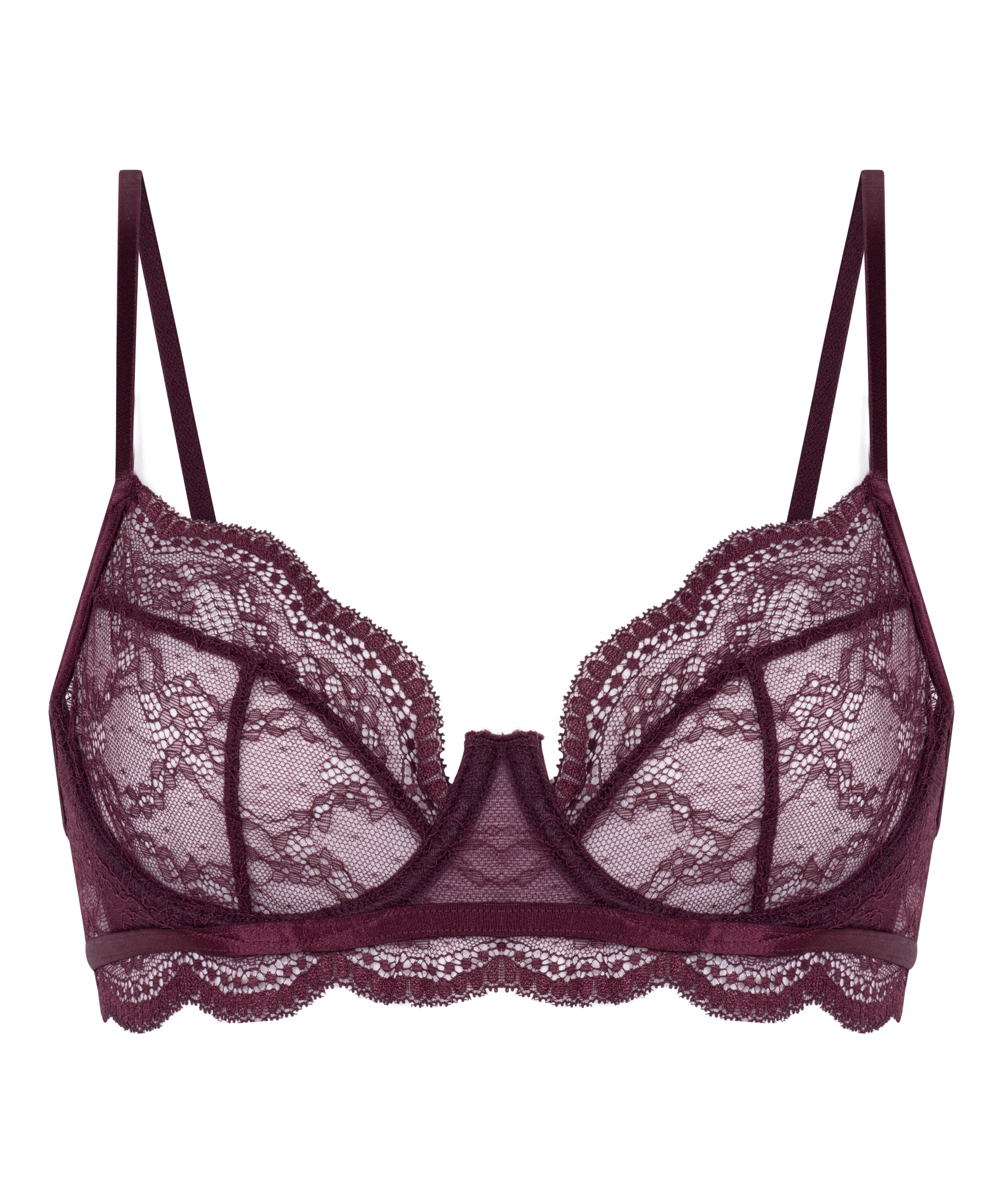 Isabelle Non-Padded Underwired Bra, Red