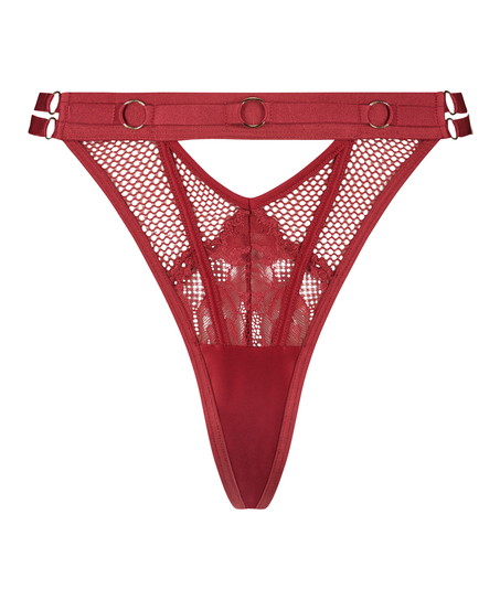 Red Thong, High Waisted Thongs, Lace Thongs