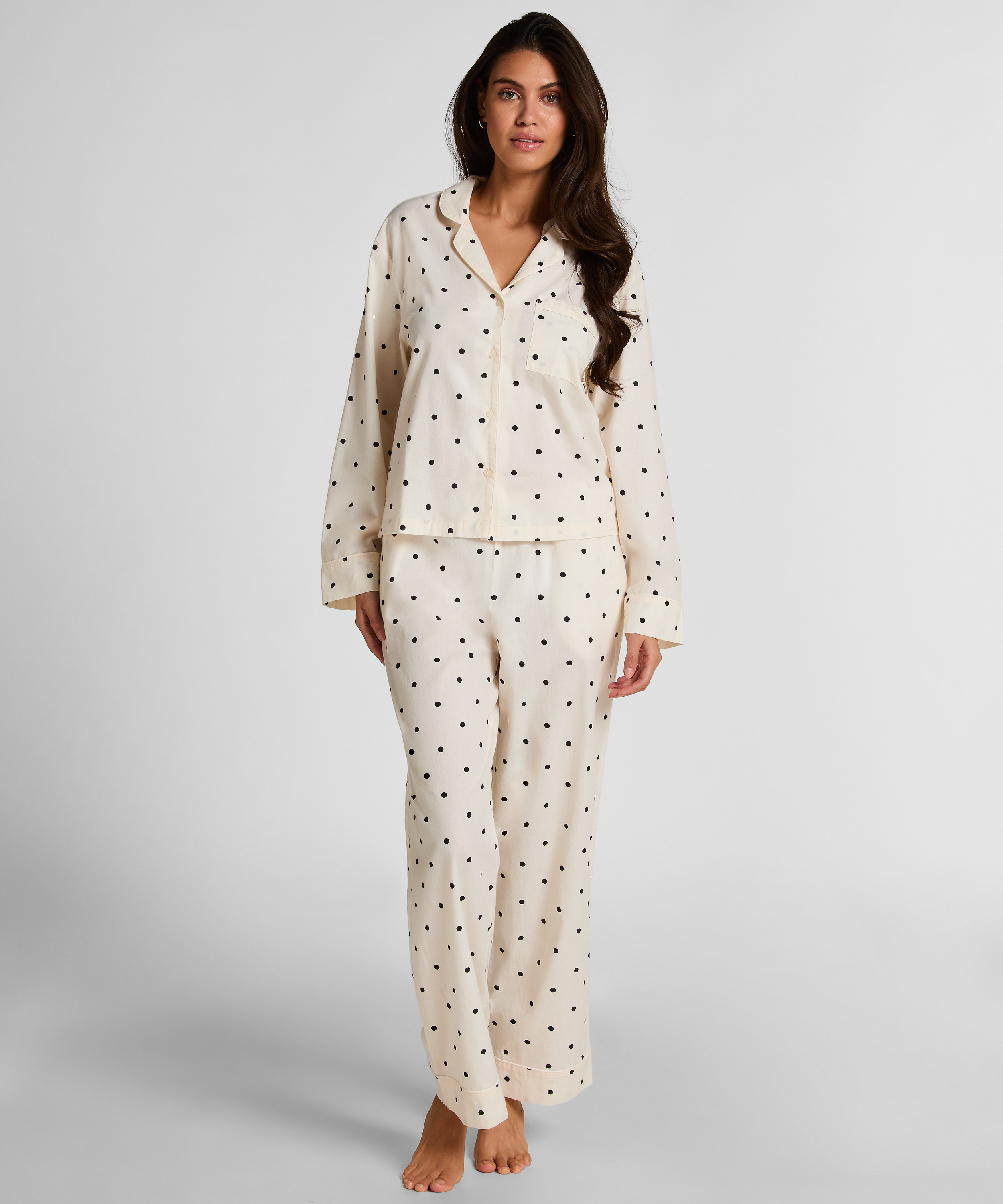 Jacket Cotton Dot, White, main