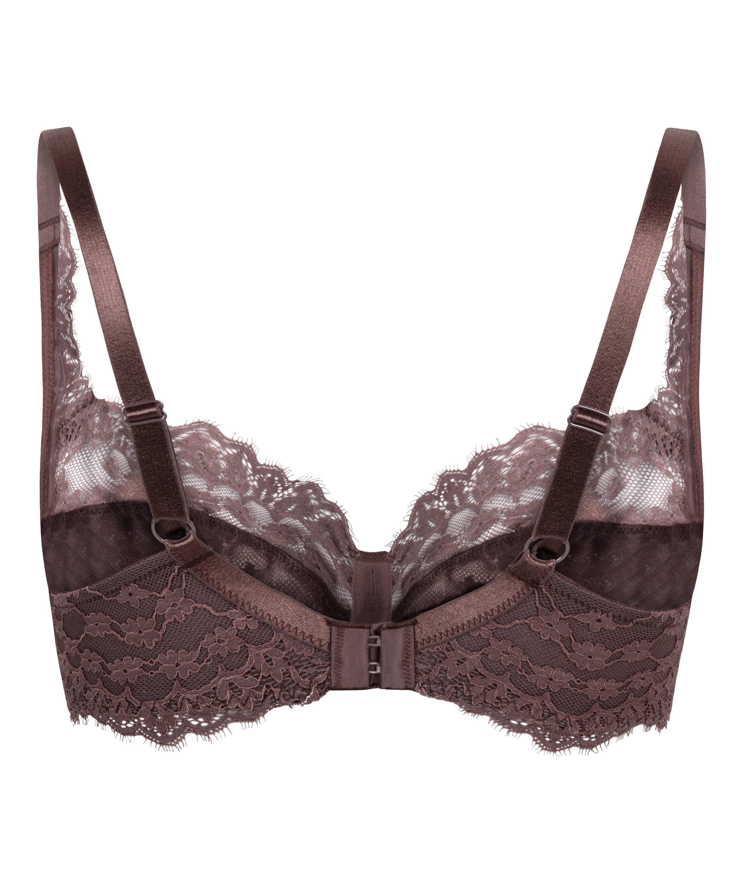 Daisy Non-Padded Underwired Bra, Brown, main