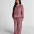Longsleeved Top Fluffy Fleece, Pink