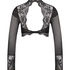Cynthia long-sleeved bralette, Black