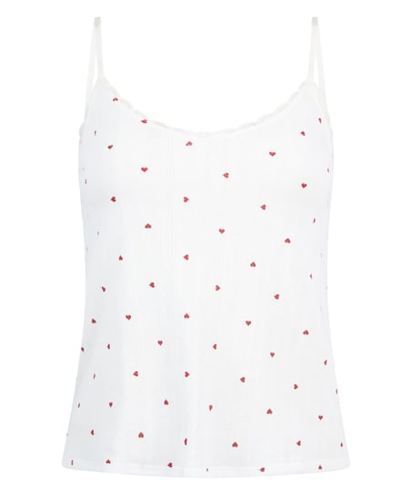 Cami lace top, White