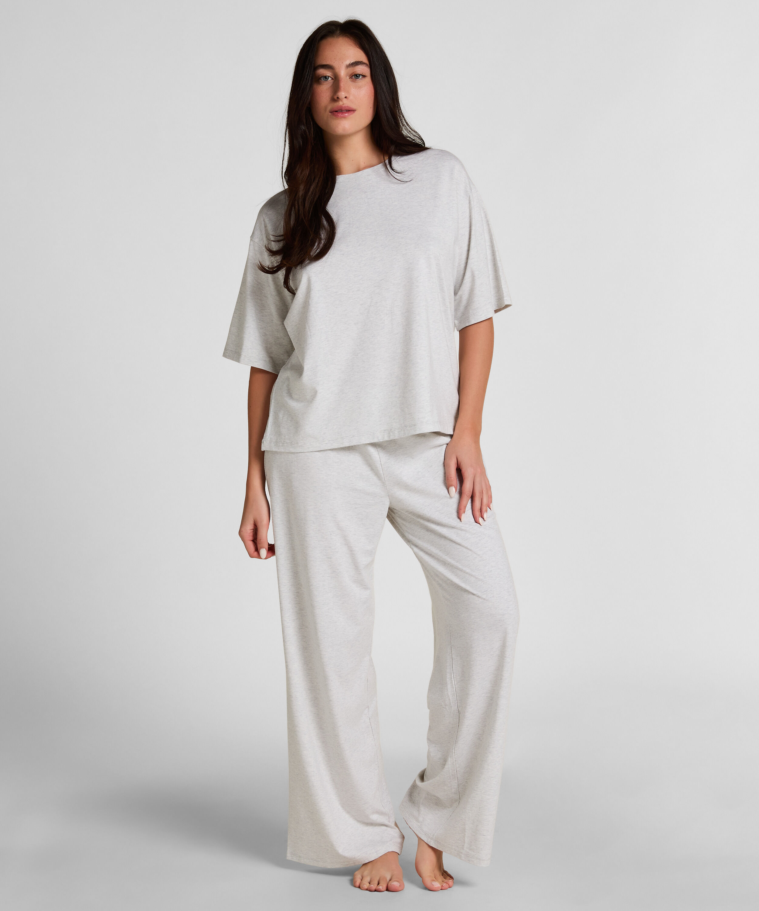 Pyjama Top Loose, Grey