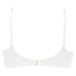 Padded Underwired Bra Satin Fleece, White