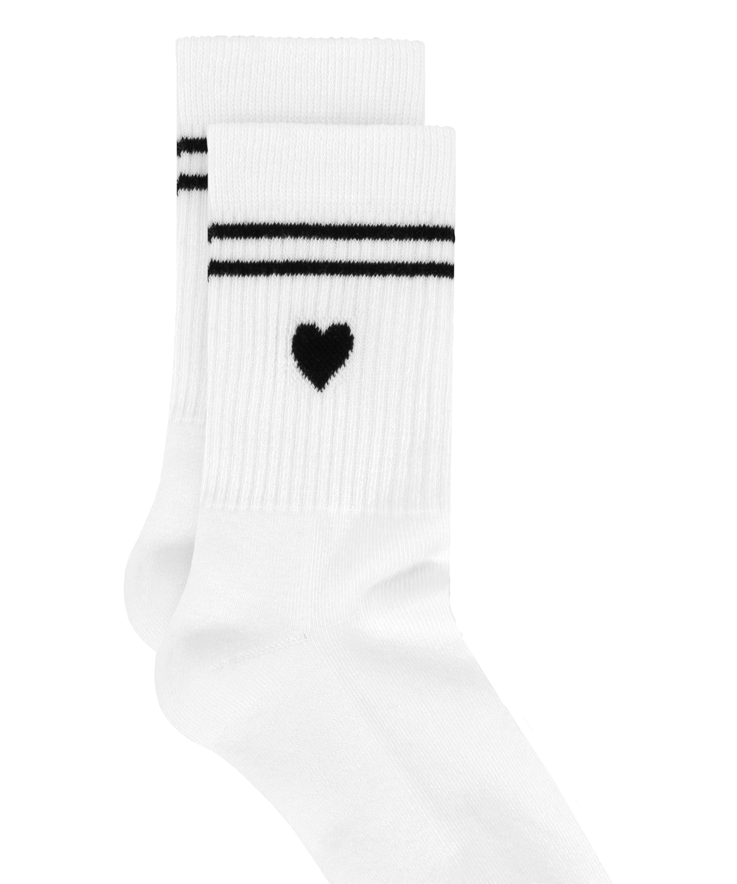 Cotton Crew Socks, White, main