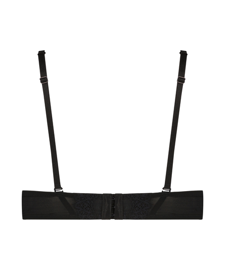 Daisy Padded Strapless Underwired Bra, Black