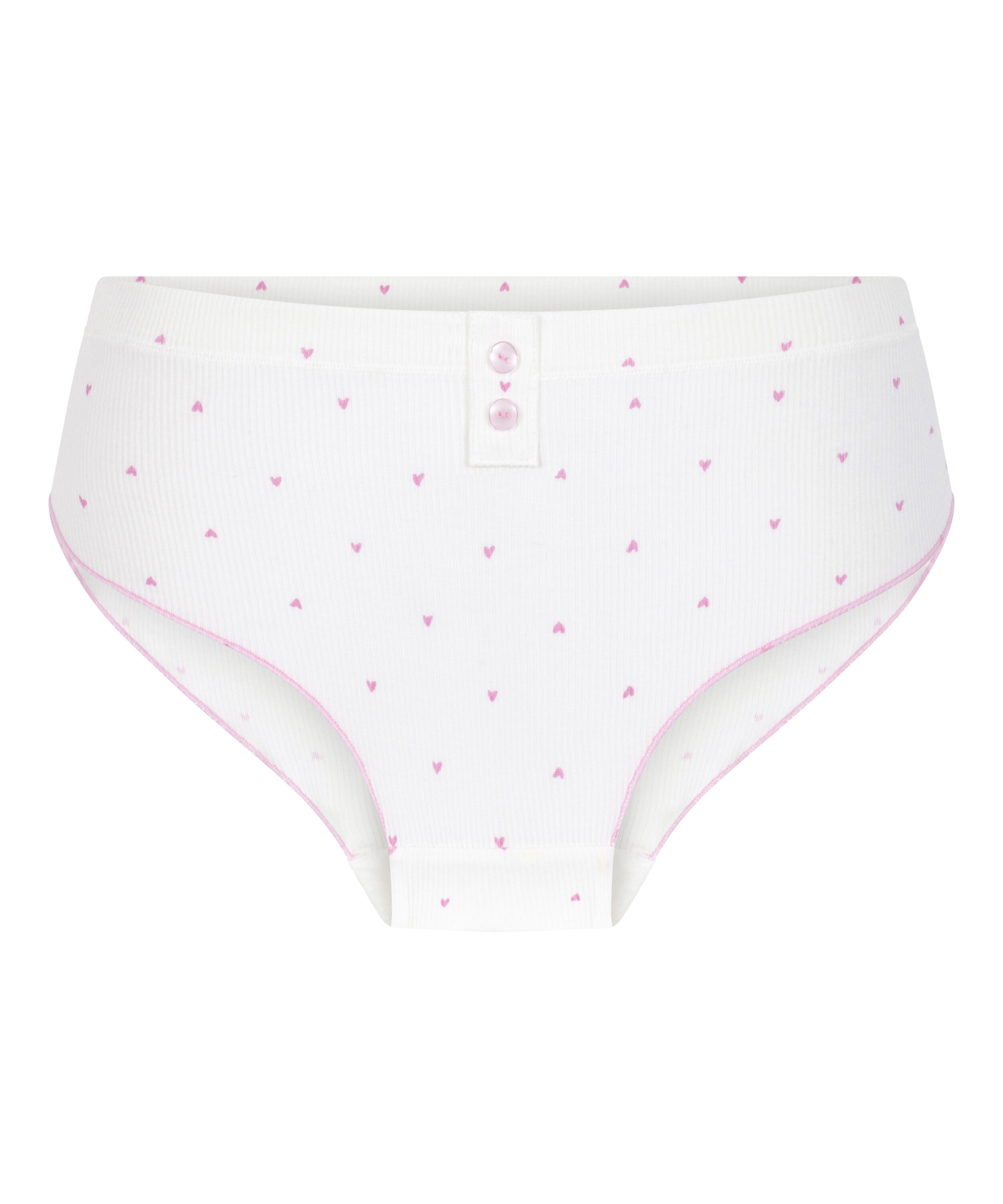 Renee Rib Brazilian Short, White