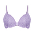 Rose padded push-up bra, Purple
