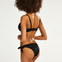 Scallop Goddess Brazilian bikini bottom, Black