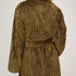 Bathrobe Jacqueared Fleece, Green