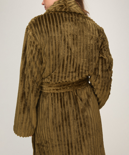 Bathrobe Jacqueared Fleece, Green