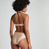 Lima Bandeau Bikini Top, Beige