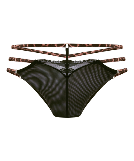 Open Crotch Brazilian Tasha, Black