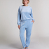 Velours Jogging Pants, Blue