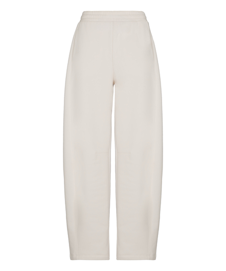 Pants Barrel Brushed Sweat, White