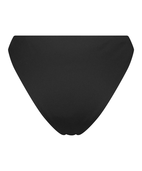 Nero Rib Bikini Bottoms, Black