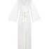 Kimono Long Satin Valerie, White