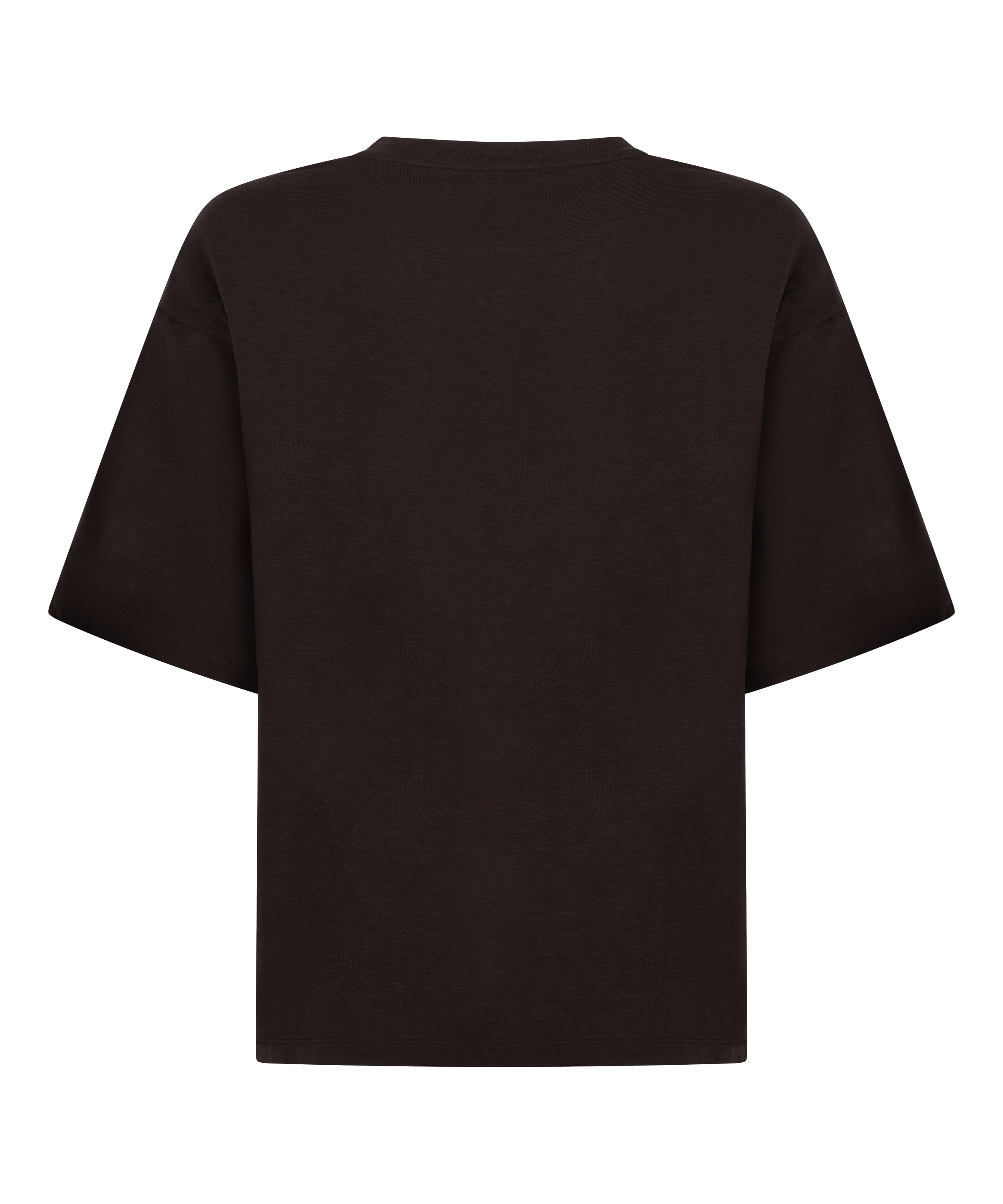 Pyjama Top Loose, Brown, main