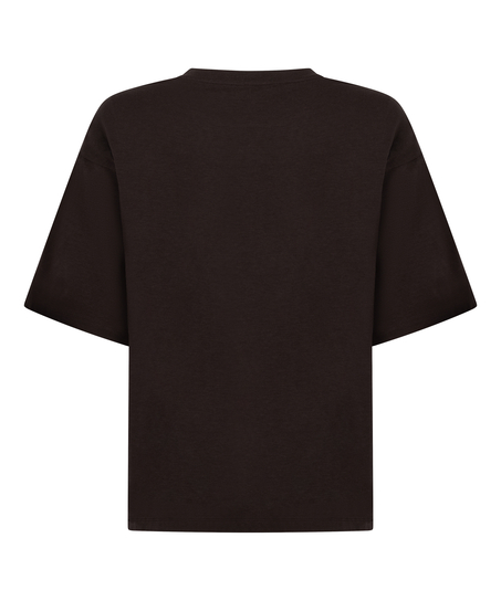 Pyjama Top Loose, Brown