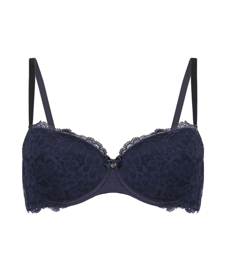 Marine Padded Underwired Bra, Blue