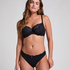 Marine Non-Padded Underwired Bra, Black