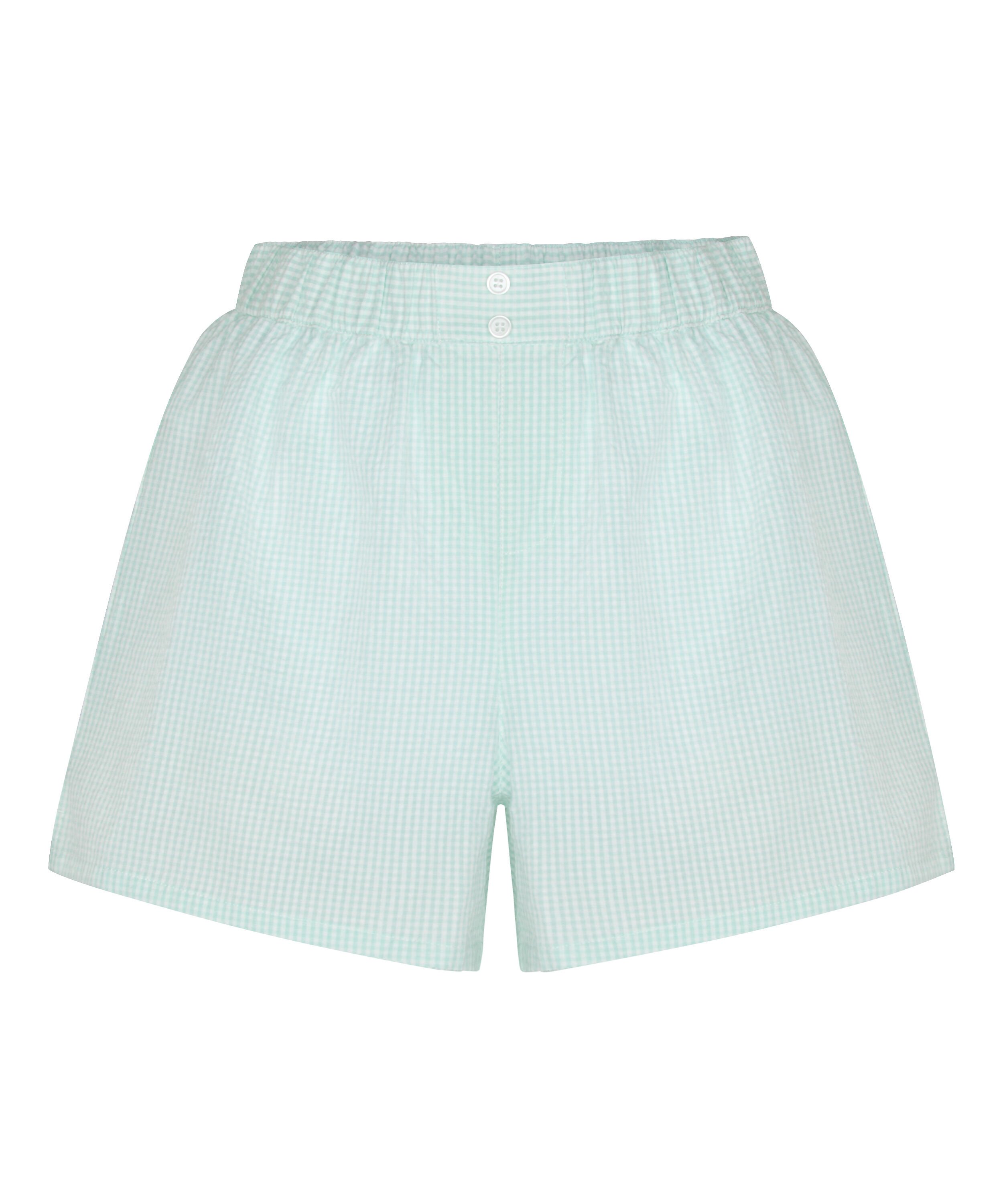 Pyjama Short Seersucker, Green