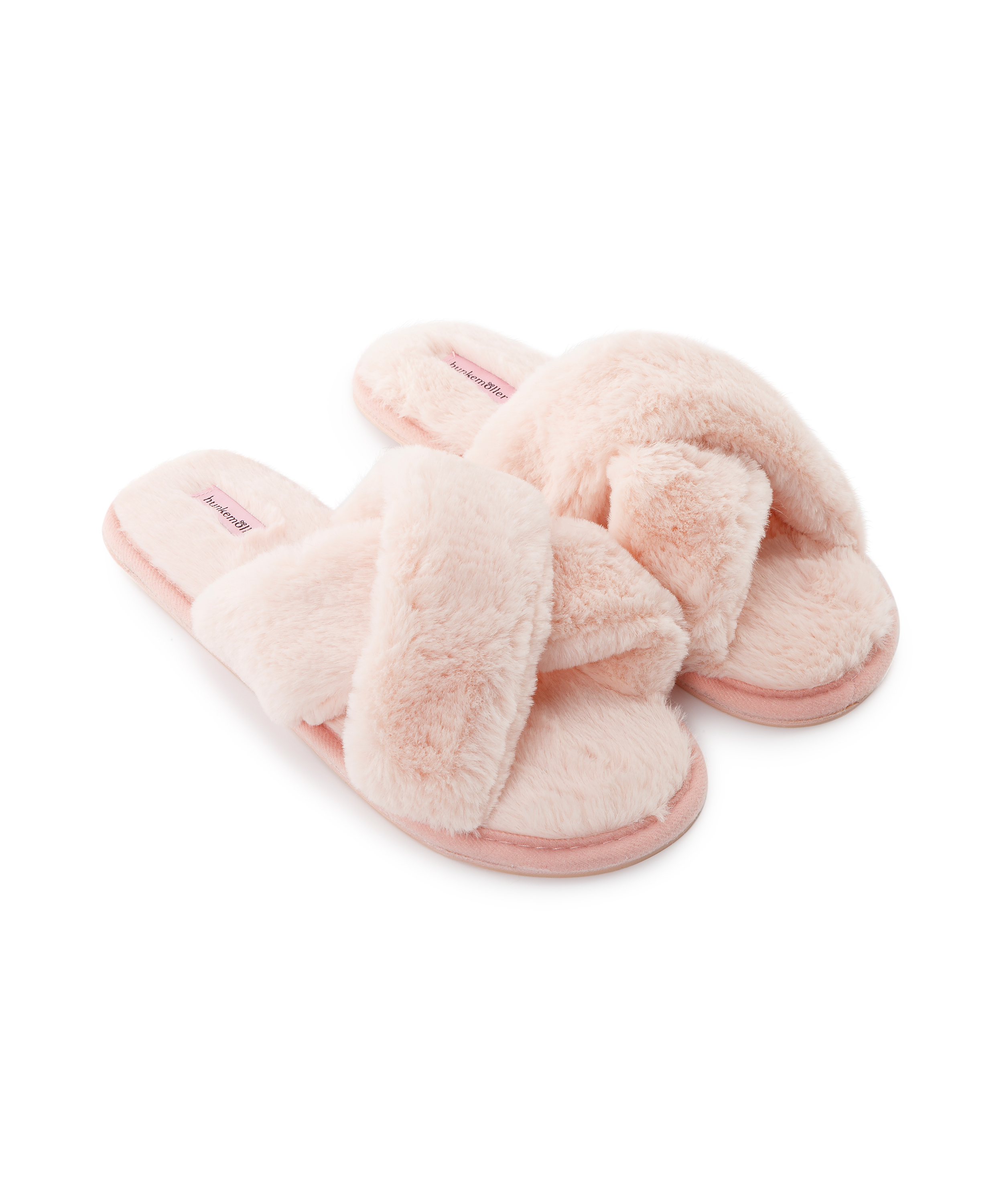 Cross Straps Indoor Sandals, Pink, main