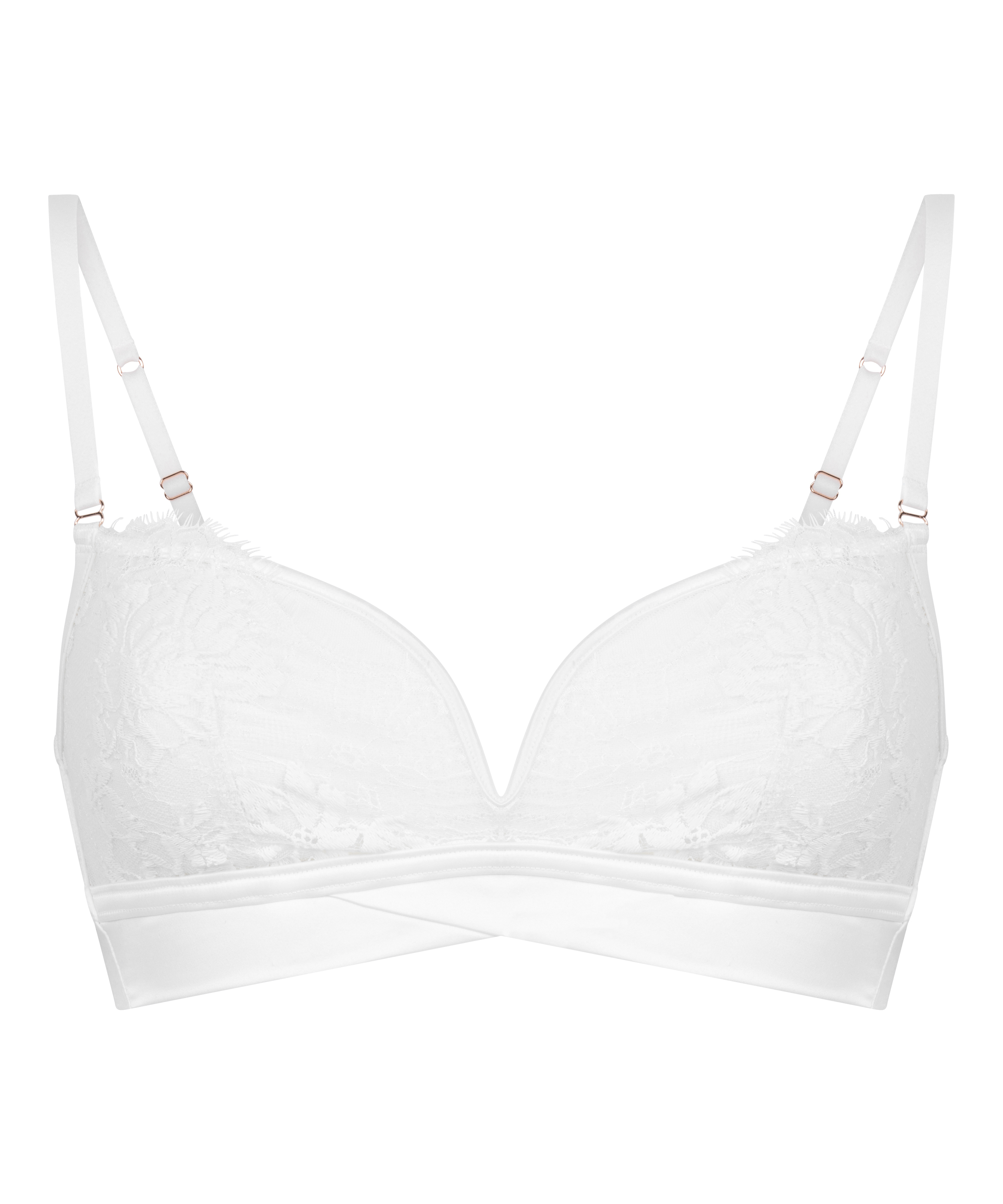 Tiah Bralette, White, main
