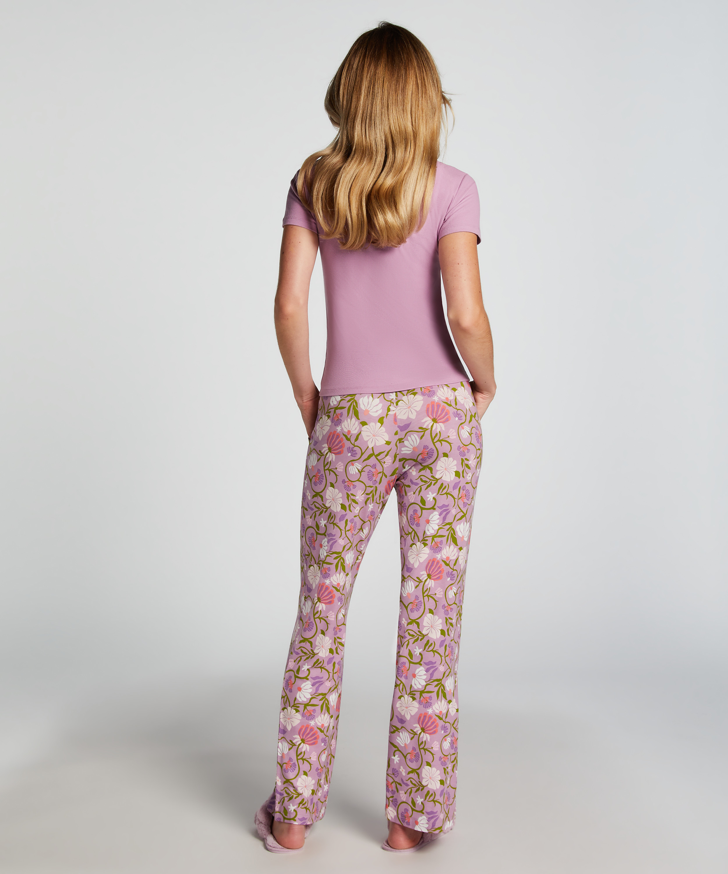 Petite Pyjama Bottoms, Purple, main